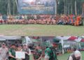Bupati Tanjab Timur dan Dandim 0419/Tanjab Kompak Dukung Pembangunan Desa Melalui Progam TMMD ke 130