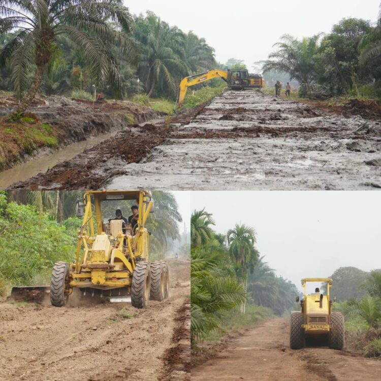 Jalan dan Tanggul TMMD 130 di Desa Merbau Terus Dikebut, Progres Fisik Tembus 23 Persen