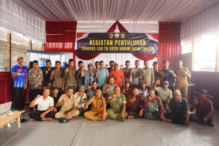 Perkuat Nasionalisme dari Desa, Satgas TMMD ke-130 Gelar Penyuluhan Wawasan Kebangsaan
