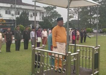 Wabup Robby Menjadi Irup Peringatan Hari Lahir Pancasila di Lingkup Pemkab Tanjab Timur 