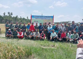 Wabup Robby Dampingi Tim Monev TNI AD Meninjau Lokasi OPLA di Geragai Tanjab Timur