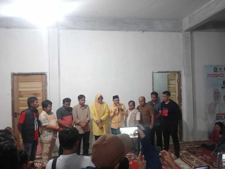 Unggul Berdasarkan Hasil Real Count dan Quick Count Pilbup Tanjab Timur 2024, Dillah-Muslimin Gelar Konferensi Pers