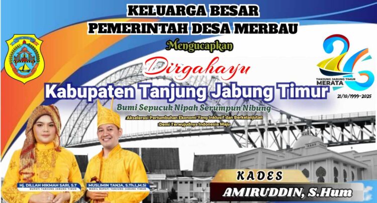 Iklan Ucapan Dirgahayu ke-26 Kabupaten Tanjung Jabung Timur