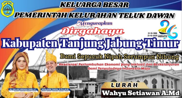 Iklan Ucapan Dirgahayu ke-26 Kabupaten Tanjung Jabung Timur