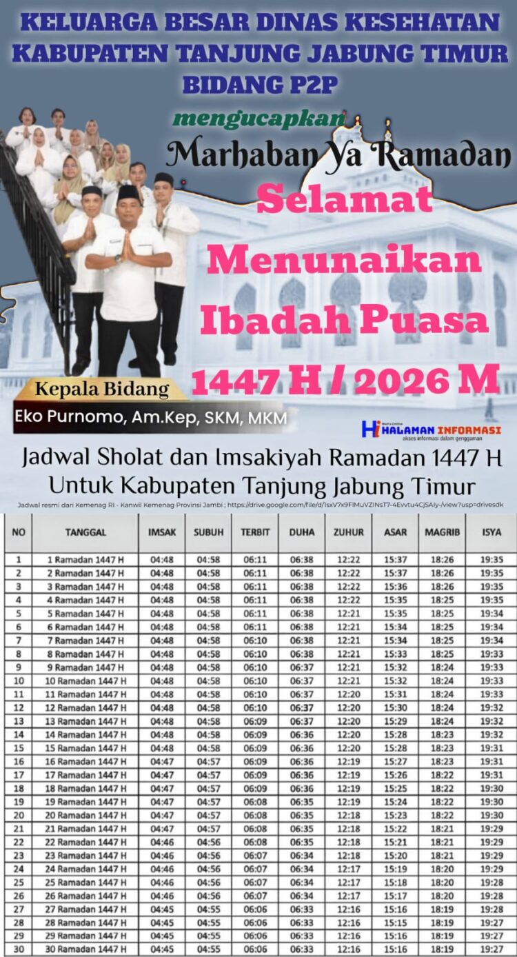 Iklan Ucapan Ramadan Bidang P2P Dinas Kesehatan