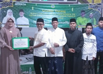Bupati Dillah Bersama Kepala OPD Hadiri Kegiatan Safari Ramadan Pemkab Tanjab Timur di Kecamatan Geragai