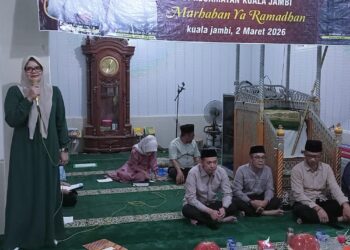 Rombongan Safari Ramadan Bupati dan Wabup Tanjab Timur Disambut Unsur Forkopimcam Kuala Jambi