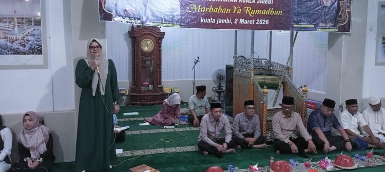 Rombongan Safari Ramadan Bupati dan Wabup Tanjab Timur Disambut Unsur Forkopimcam Kuala Jambi