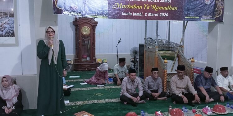 Rombongan Safari Ramadan Bupati dan Wabup Tanjab Timur Disambut Unsur Forkopimcam Kuala Jambi