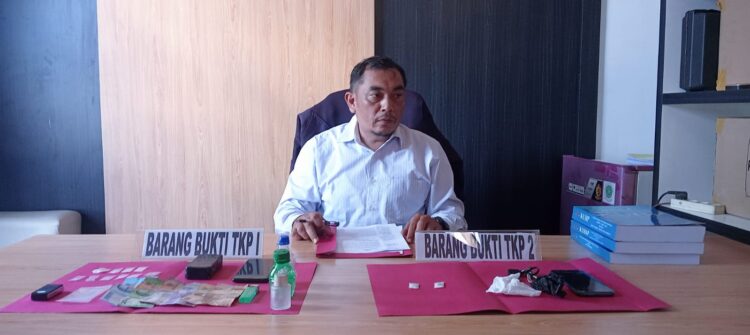 Tim Opsnal Satnarkoba Polres Tanjab Timur Mengamankan Tiga Orang di Perkebunan Sawit Desa Sungai Toman