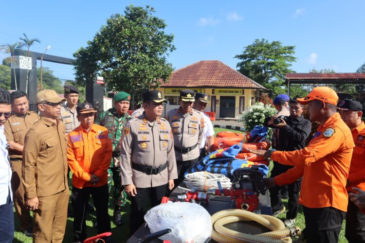 Kapolres Tanjab Timur Pimpin Apel Kesiapsiagaan Penanggulangan Bencana Karhutla Antisipasi El Nino Ekstrem