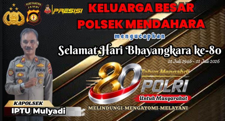 Iklan Ucapan Hari Bhayangkara ke-80 Polsek