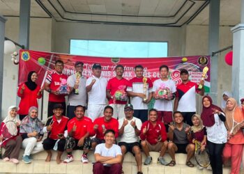 Semarak HUT RI ke-81, Sabak Tenis Club Gelar Turnamen di Muara Sabak