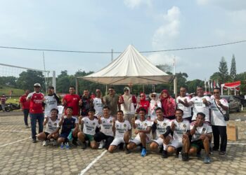Tampil Solid Sejak Awal Pertandingan, Lapas Narkotika Muara Sabak Raih Juara I Turnamen Voli HUT RI ke-81