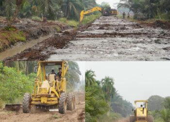Jalan dan Tanggul TMMD 130 di Desa Merbau Terus Dikebut, Progres Fisik Tembus 23 Persen